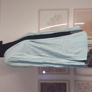 Gap cardigan, open front, teal, medium